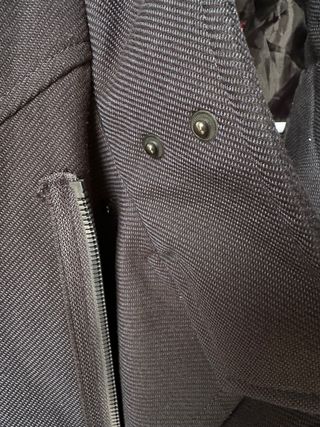 Abrigo azul cremallera asimétrica Talla M Zara