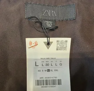 Minifalda pantalón Zara marrón Talla L