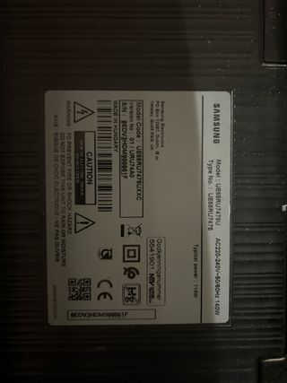 Televisión Samsung Negra