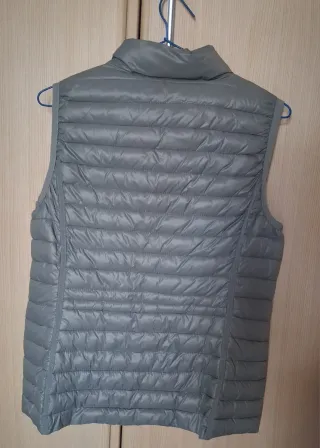 Chaleco acolchado mujer gris