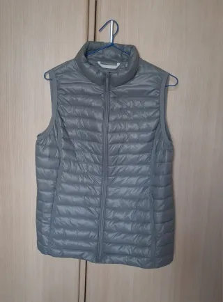 Chaleco acolchado mujer gris