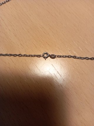 Cadena plata 50 cm con cruz
