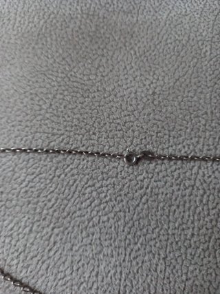 Cadena plata 50 cm con cruz