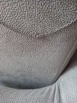 Cadena plata 50 cm con cruz
