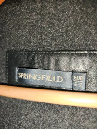 Abrigo de piel Springfield negro