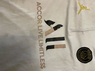 Sudadera PSG Jordan Blanca y Dorada