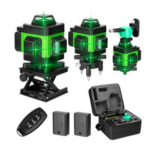 NIVEL LASER VERDE 360° 16 LINEAS 2 BATERÍAS NUEVO