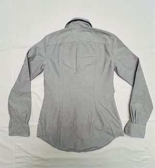 Camicia Ralph Lauren Custom Fit Grigio Melange XS