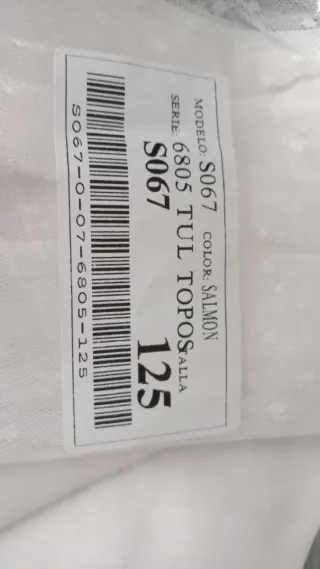 Vestido Comunión Marla Blanco y Salmon. Talla 125.