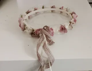 Vestido Comunión Marla Blanco y Salmon. Talla 125.