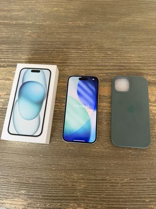 iPhone 15 128GB IMPECABLE + Caja original + Funda
