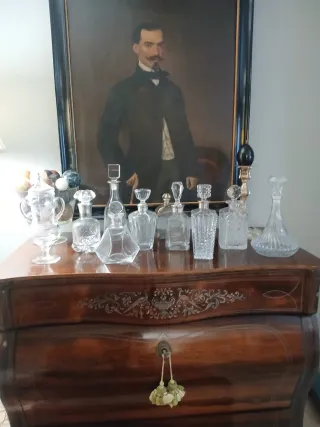 Antiguas Garrafas Cristal La Granja