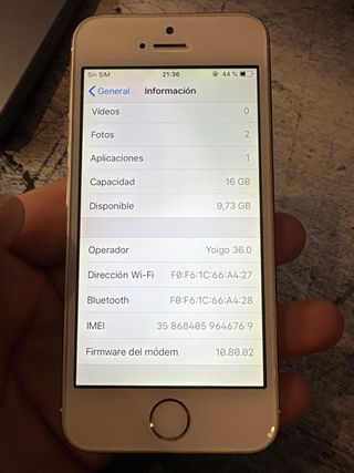 iPhone 5S 16GB Blanco/Dorado