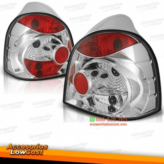 PILOTOS RENAULT TWINGO I 93-00. FONDO CROMO-ROJO.