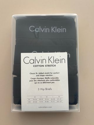 Calvin Klein pack 3 slips Talla M