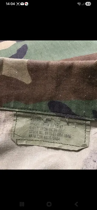 Giacca U.S. Army Mimetica