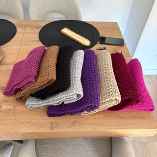 Bufanda ganchillo hecha a mano