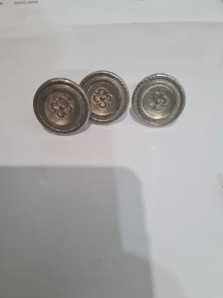 Maniglie vintage in metallo flor a forma di fiore