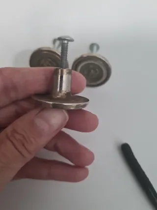 Maniglie vintage in metallo flor a forma di fiore