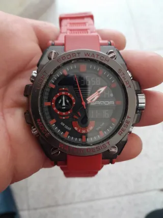 Reloj Samoa Sport Watch Negro/Rojo