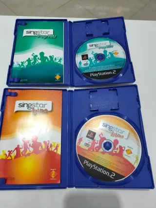 Conjunto 5 Jogos Singstar PS2 Versão Portuguesa