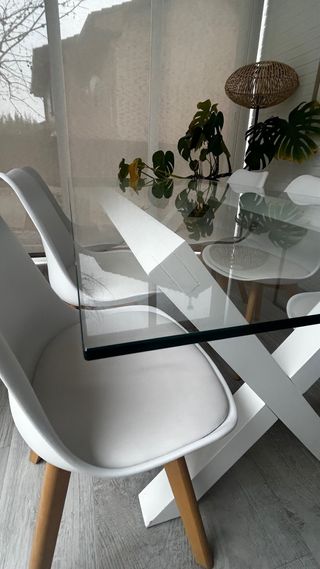 Mesa Comedor Banak + 6 Sillas Nórdicas