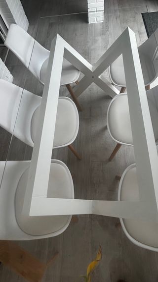 Mesa Comedor Banak + 6 Sillas Nórdicas