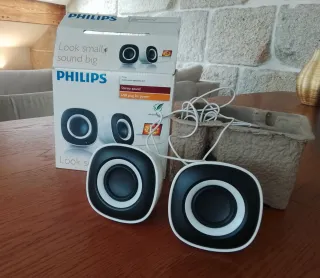 Altavoces Philips USB y 3.5mm