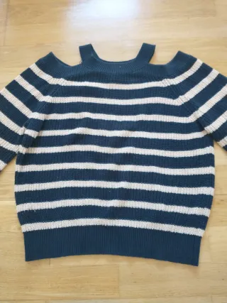 Jersey rayas hombros descubiertos