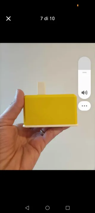 Porta stuzzicadenti, dispenser vintage giallo anni