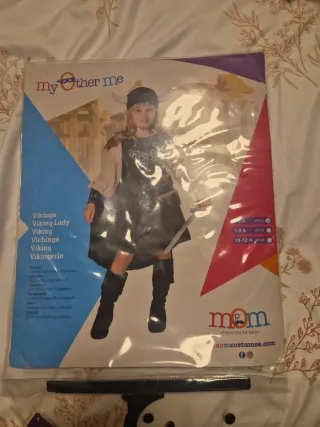 Disfraz Vikinga Niña Talla 5-6 Años