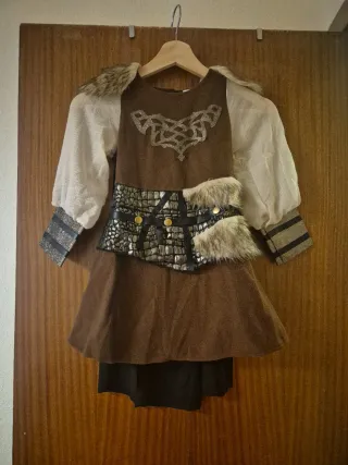 Disfraz Vikinga Niña Talla 5-6 Años