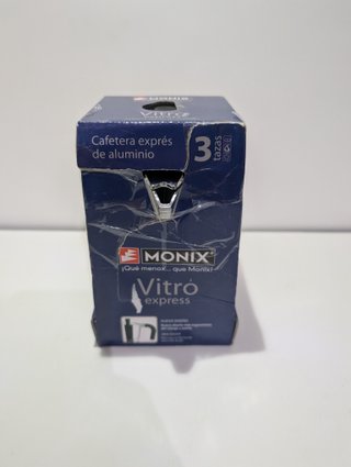 Monix Vitro Express Cafetera de aluminio 3 tazas, apta para todo tipo de cocinas excepto inducción