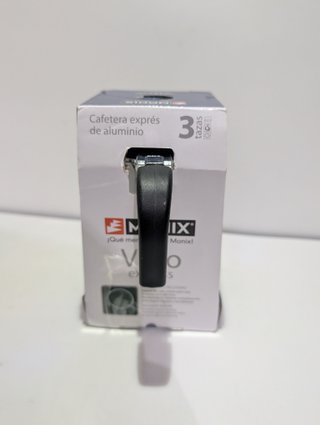 Monix Vitro Express Cafetera de aluminio 3 tazas, apta para todo tipo de cocinas excepto inducción