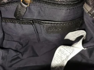 Bolso Adolfo Dominguez Piel Negro/Gris