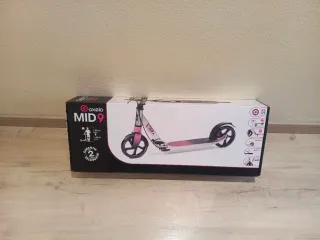 Patinete Oxelo MID9 rosa y gris