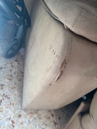 Sofá chaise longue beige