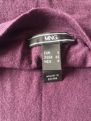 Mango conjunto de top y chaqueta abalorios