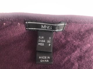 Mango conjunto de top y chaqueta abalorios