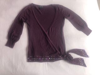 Mango conjunto de top y chaqueta abalorios
