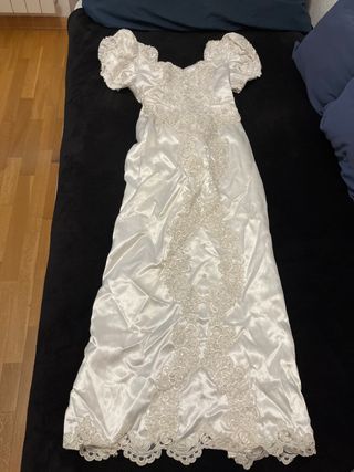Vestido de Novia Blanco con Encaje