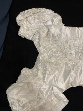Vestido de Novia Blanco con Encaje