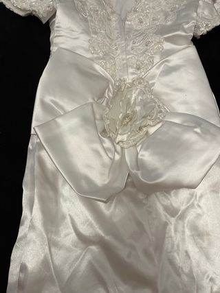 Vestido de Novia Blanco con Encaje