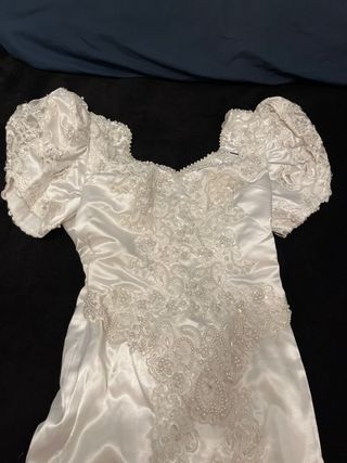Vestido de Novia Blanco con Encaje