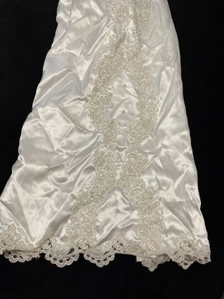 Vestido de Novia Blanco con Encaje