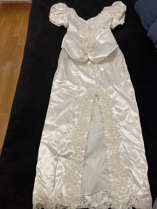 Vestido de Novia Blanco con Encaje