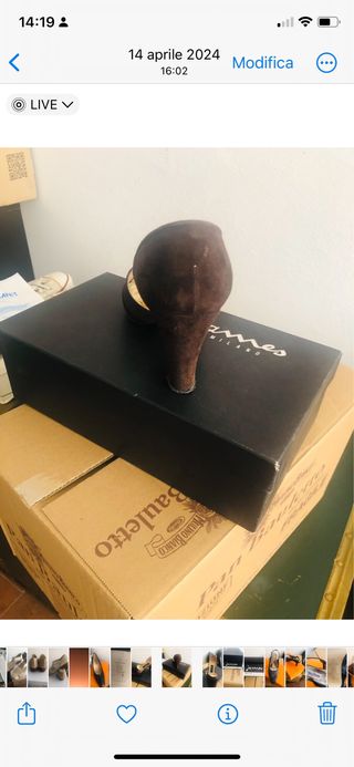 Scarpe donna Beltrami anni 70 camoscio marrone