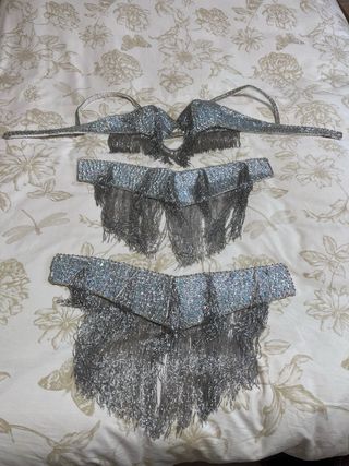 Conjunto Danza Oriental Plateado