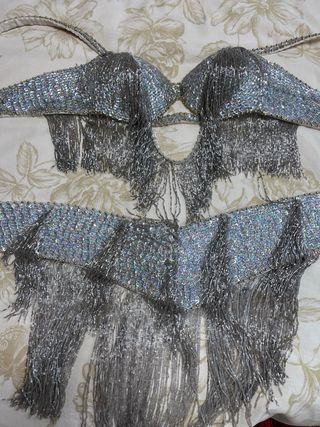 Conjunto Danza Oriental Plateado