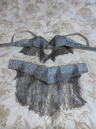 Conjunto Danza Oriental Plateado